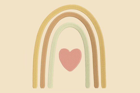 Download Dreamy Boho Rainbow Embroidery Design - Bow embroidery Collection