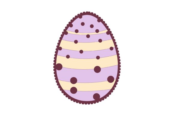 Download Easter Egg Ornament with Scalloped Edge - Scalloped edge Collection