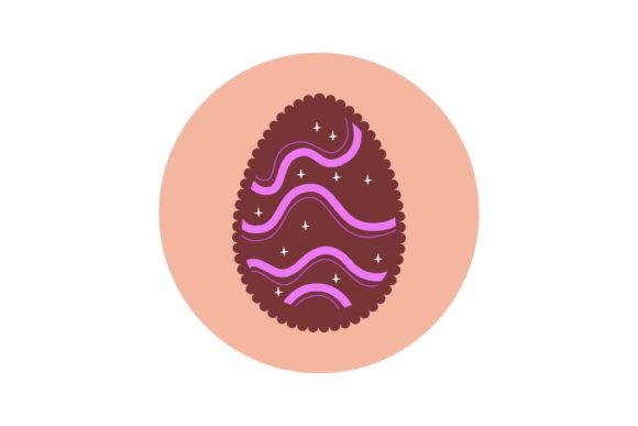 Download Easter Egg Scalloped Edge Decor Circle - Scalloped edge Collection