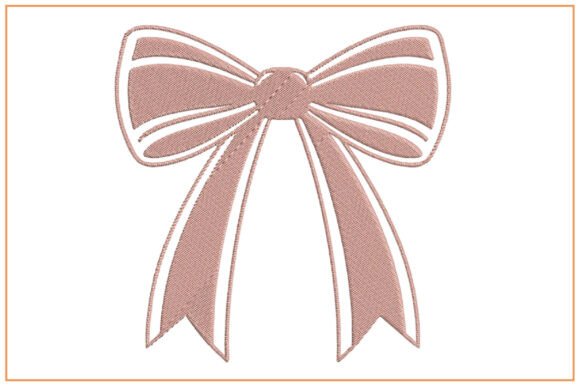 Download Ribbon Bow Embroidery Design - Bow embroidery Collection