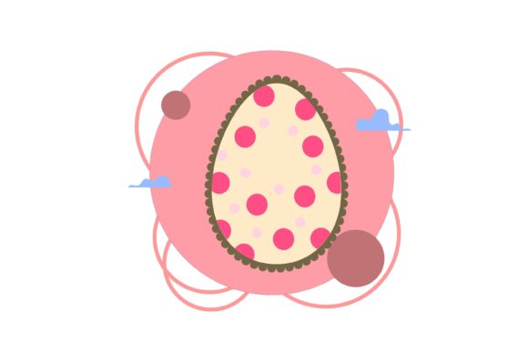 Download Easter Egg Scalloped Edge Design Style - Scalloped edge Collection