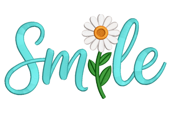 Download Smile Daisy Embroidery Design - Premium Resources