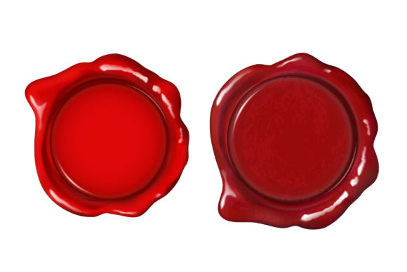 Download Antique Round Red Wax Seal with Copy - Copy Collection
