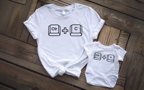 Download Copy Paste Matching Shirt Set SVG PNG - Copy Collection