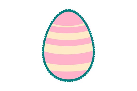 Download Easter Egg Scalloped Edge Style Decor - Scalloped edge Collection
