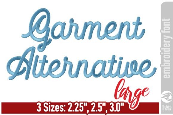Download Garment Alternative Embroidery Font - L - Embroidery font Collection
