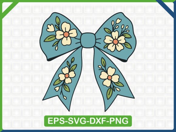 Download Floral Ribbon Bow Embroidery SVG Design - Bow embroidery Collection