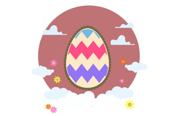 Download Easter Egg Scalloped Edge Beauty Design - Scalloped edge Collection