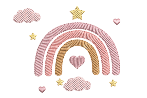 Download Boho Baby Rainbow Embroidery - Bow embroidery Collection